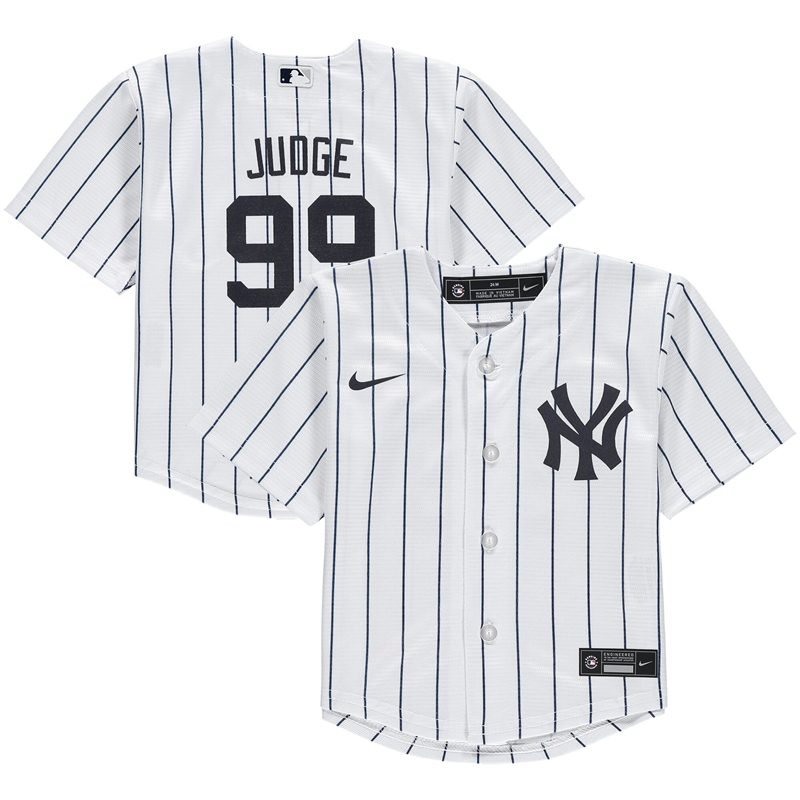 2020 MLB Infant New York Yankees #99 Aaron Judge Nike White Home 2020 Replica Player Jersey 1->new york yankees->MLB Jersey